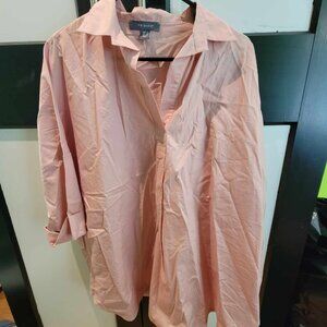 pink button shirt